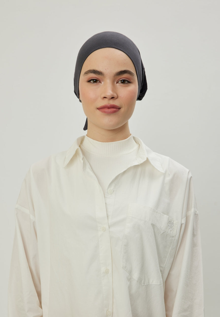 Anthracite Large Volume Bonnet side angle showing elegant silhouette