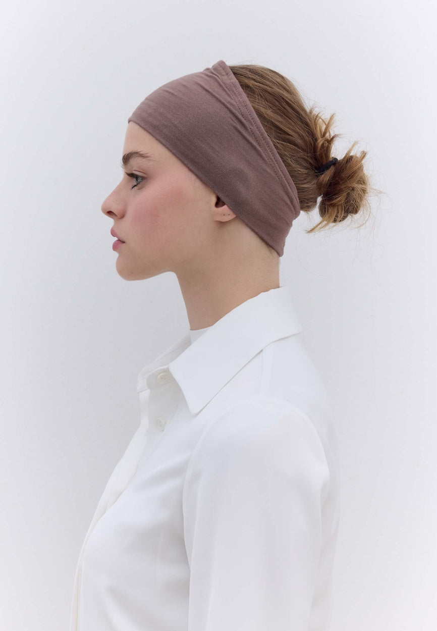 Mink Silicone Bandana Dark side angle showing elegant silhouette