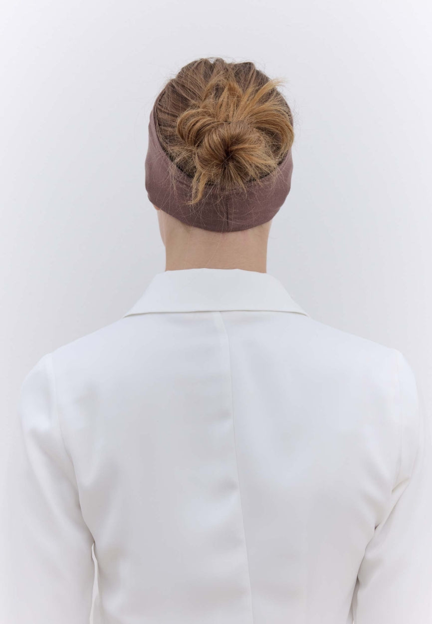 Back view of Mink Silicone Bandana Dark displaying full coverage design